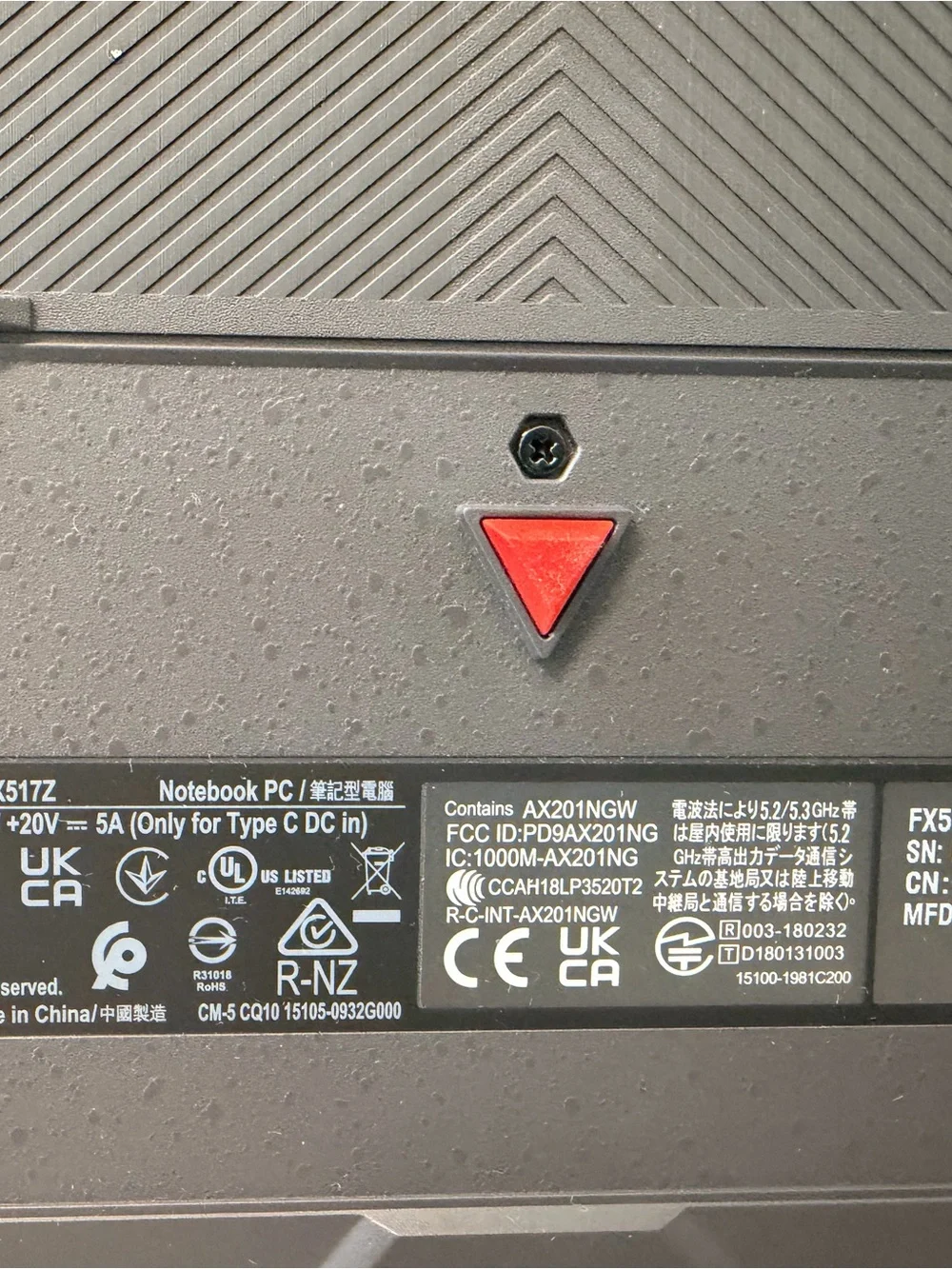 ASUS Black Gaming Laptop with Cyberpunk Display
